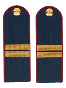 Погоны Полиции на Китель синие КАРТОН Звание Младший Сержант Пришивные