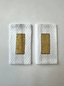 Фальш погоны Полиции нового образца БЕЛЫЕ звание Старшина 9х5 см