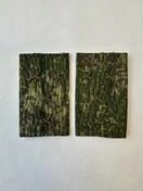 Фальш погоны камуфлированные цифра зеленая звание Капитан 8х5 см на БУШЛАТ