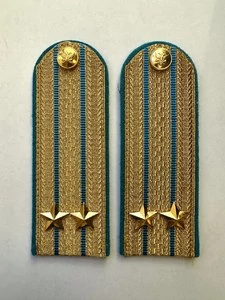 Погоны ФССП парадные золотые с фурнитурой звание Подполковник Картон