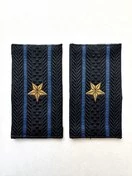 Фальш погоны Юстиции темно-синие с вышивкой звание Майор