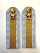 Погоны Полиции на рубашку голубые галун ПЛАСТИК Звание Старшина