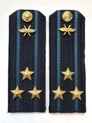 Погоны ВКС ВВС с фурнитурой темно-синие Полковник КАРТОН