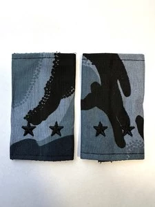 Фальш погоны ФСИН на бушлат звание Лейтенант цвет синяя кукла