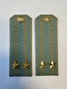 Погоны Таможенной службы на рубашку картон звание Подполковник цвет олива