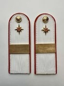 Погоны МЧС белые на рубашку Старший сержант Картон