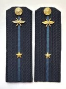 Погоны ВКС ВВС с фурнитурой темно-синие Младший Лейтенант ПЛАСТИК