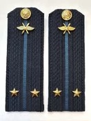 Погоны ВКС ВВС с фурнитурой темно-синие Лейтенант Пластик