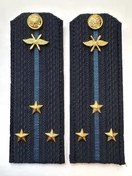 Погоны ВКС ВВС с фурнитурой темно-синие Старший Лейтенант ПЛАСТИК