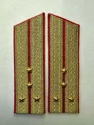 Погоны Общевойсковые парадные Капитан Скос картон цвет золотой