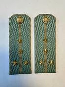 Погоны Таможенной службы на рубашку картон звание Капитан цвет олива