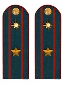 Погоны МЧС на куртку 14х5см картон (в сборе) укомплектованные с фурнитурой звание Майор