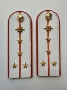 Погоны МЧС белые на рубашку Капитан Картон