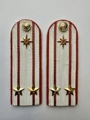 Погоны МЧС белые на рубашку Подполковник Картон