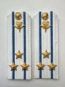 Погоны ВДВ с фурнитурой белые Полковник КАРТОН