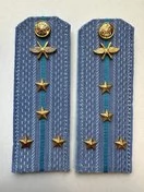 Погоны ВКС ВВС с фурнитурой голубые Капитан КАРТОН