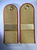 Погоны МЧС золотые с фурнитурой Картон звание Старший Сержант