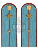 Погоны МЧС голубые на рубашку ПЛАСТИК Звание Младший лейтенант