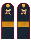 Погоны МВД внутренняя служба темно-синие КАРТОН Звание Старший Сержант 15см