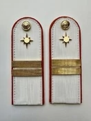 Погоны МЧС белые на рубашку Младший Сержант Картон