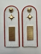 Погоны МЧС белые на рубашку Старшина Картон