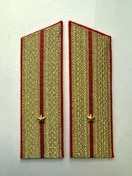 Погоны Общевойсковые парадные Младший Лейтенант Скос картон цвет золотой