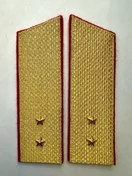 Погоны Общевойсковые парадные Прапорщик Скос картон цвет золотой