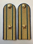 Погоны Юстиции золотые на китель Картон звание Майор