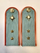 Погоны МЧС голубые на рубашку ПЛАСТИК Звание Прапорщик