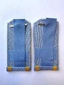 Погоны ФСБ,ФСО кадетские Голубые КК 10,5 см картон в сборе с фурнитурой