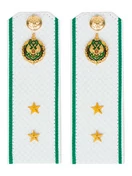 Погоны Пограничной службы ПС ФСБ белые картон звание Прапорщик