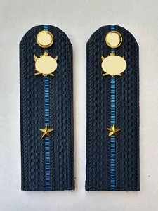 Погоны ФССП с фурнитурой звание Младший Лейтенант картон 14х4,5см цвет темно-синий