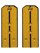 Погоны парадные ВМФ Капитан - Лейтенант цвет золотой