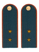 Погоны МЧС на китель Картон с фурнитурой звание прапорщик