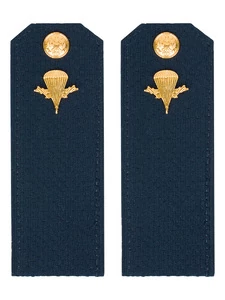 Погоны ВДВ с фурнитурой синие рядовой Пластиковые