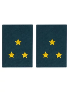 Фальш погоны МЧС с вышивкой 8х6см звание Старший Лейтенант