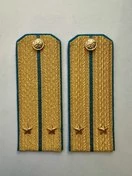 Погоны ВДВ, ВКС, ВВС парадные золотые с фурнитурой на Китель звание Лейтенант Картон