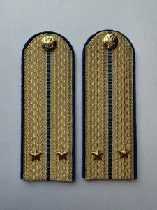 Погоны Юстиции золотые на китель Картон звание Лейтенант