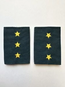 Фальш погоны МЧС с вышивкой 8х6см звание Старший Прапорщик