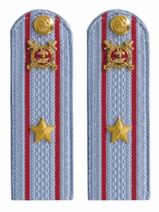 Погоны Полиции картон голубые Майор 12 см