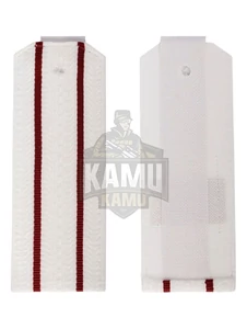 Погоны Росгвардии ФСВНГ белые на рубашку 2 просвета галун 14х5см пластик