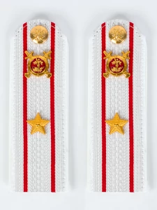 Погоны Полиция на рубашку белые ПЛАСТИК Звание Майор