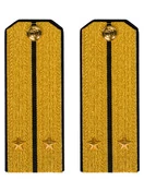 Погоны парадные ВМФ Лейтенант цвет золотой