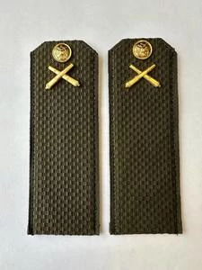 Погоны МО РВиА зеленые звание Рядовой Картон