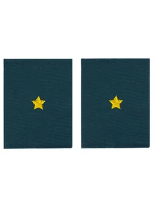 Фальш погоны МЧС с вышивкой 8х6см звание Младший Лейтенант