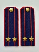 Погоны Следственный комитет темно-синие КАРТОН Звание Подполковник 14х5см