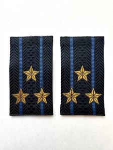 Фальш погоны Юстиции темно-синие с вышивкой звание Полковник