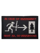 Шеврон вышитый на липучке Берите и идите в лес V01292