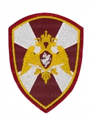 Шеврон Росгвардия общая цвет бордовый