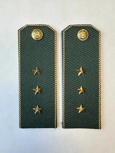 Погоны Таможенной службы на китель темно-зеленые картон звание Старший Прапорщик